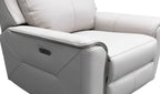 Archie Leather Recliner 1/2/3 Seat Suite-Light Grey