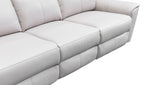 Archie Leather Recliner 1/2/3 Seat Suite-Light Grey