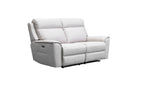 Archie Leather Recliner 1/2/3 Seat Suite-Light Grey