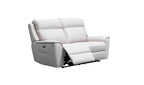 Archie Leather Recliner 1/2/3 Seat Suite-Light Grey