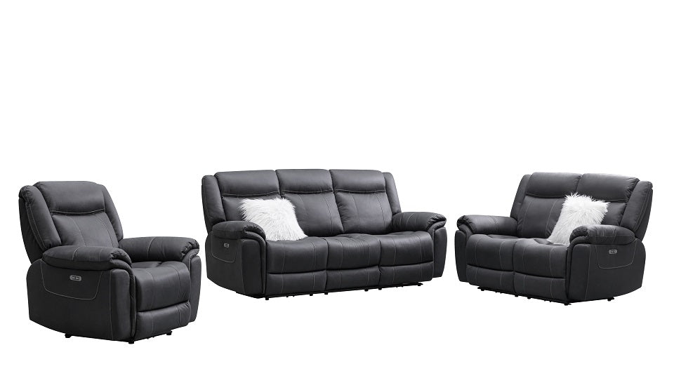 Coastline fabric 3 pcs electric recliner suite