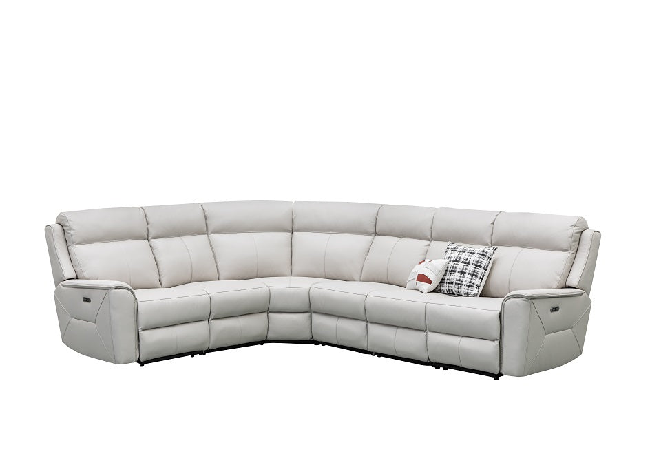 Archie Leather 6 Seat Corner Lounge