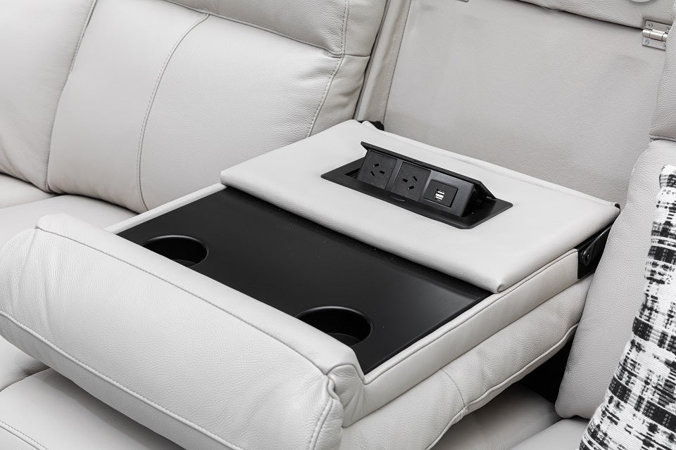 Archie Leather 6 Seat Corner Lounge