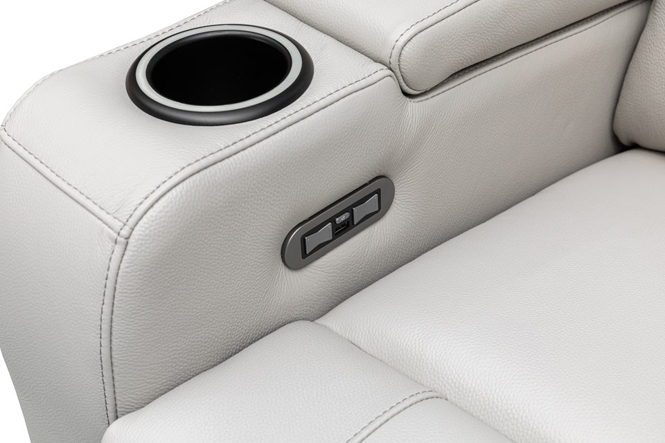 Louise Leather 3 Seat Electric Recliner