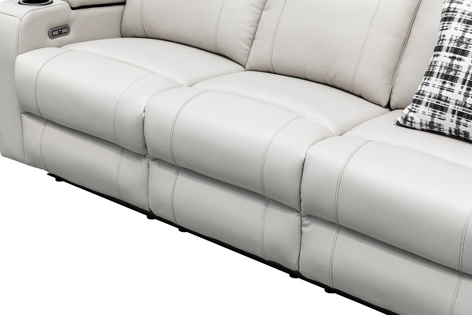 Louise Leather 3 Seat Electric Recliner
