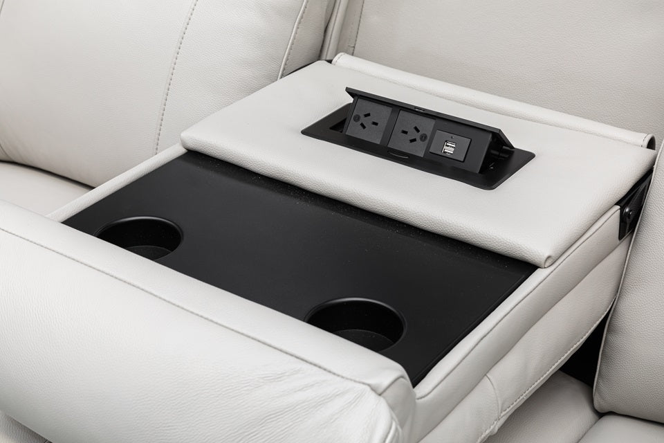 Louise Leather 3 Seat Electric Recliner