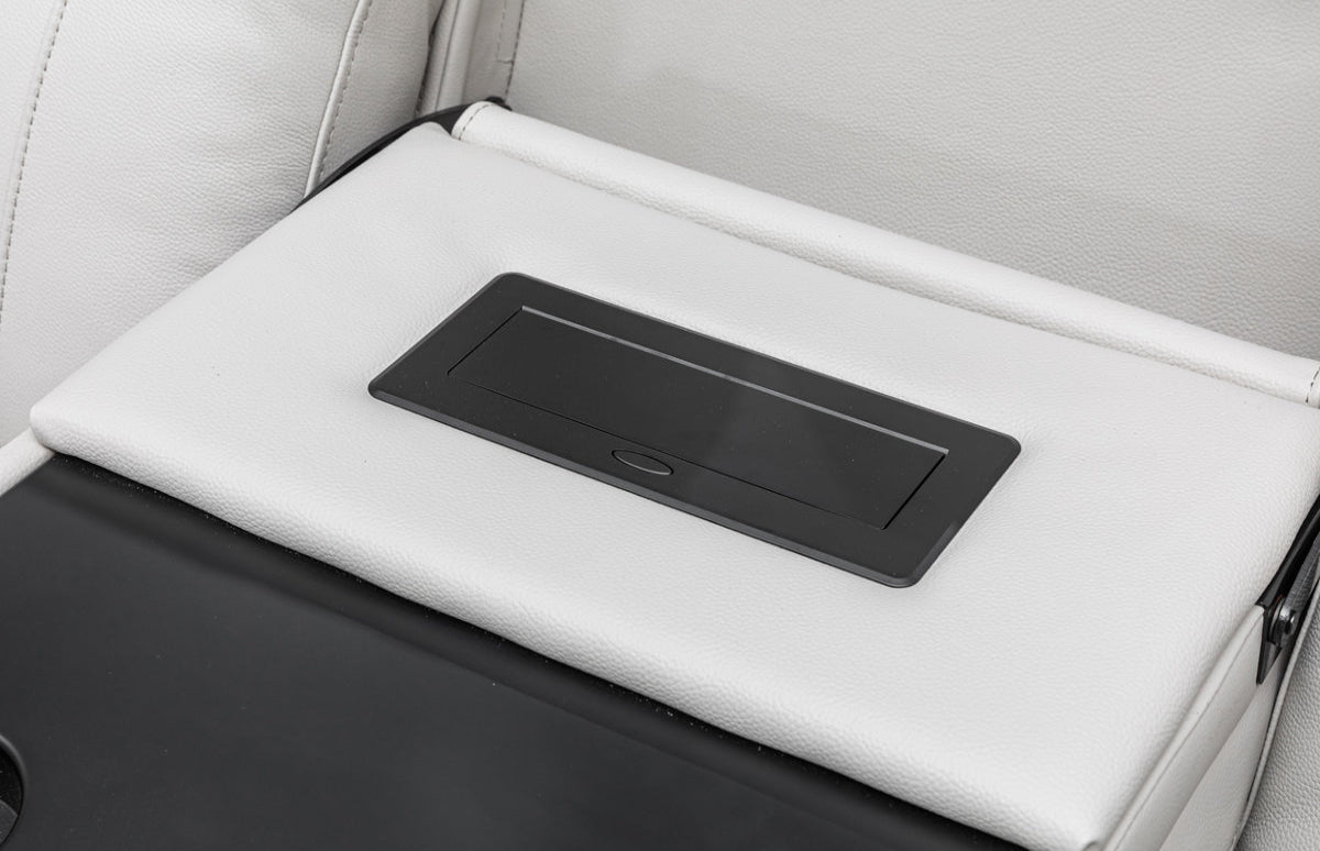 Louise Leather Recliner 1/2/3 Seat-(Grey / Black)