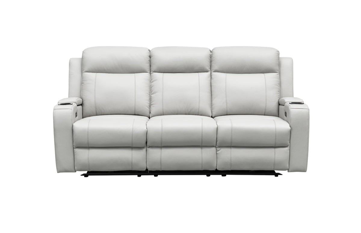 Louise Leather Recliner 1/2/3 Seat-(Grey / Black)