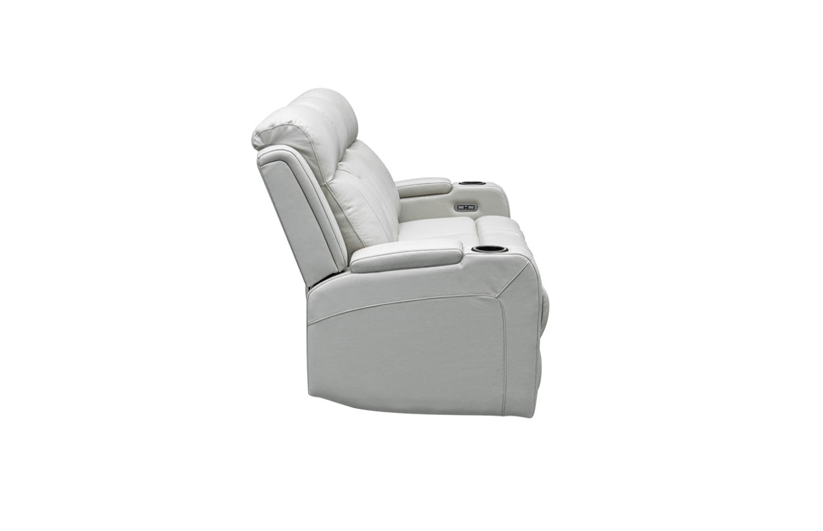 Louise Leather Recliner 1/2/3 Seat-(Grey / Black)