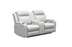 Louise Leather Recliner 1/2/3 Seat-(Grey / Black)