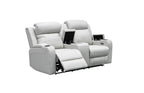 Louise Leather Recliner 1/2/3 Seat-(Grey / Black)