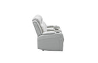 Louise Leather Recliner 1/2/3 Seat-(Grey / Black)