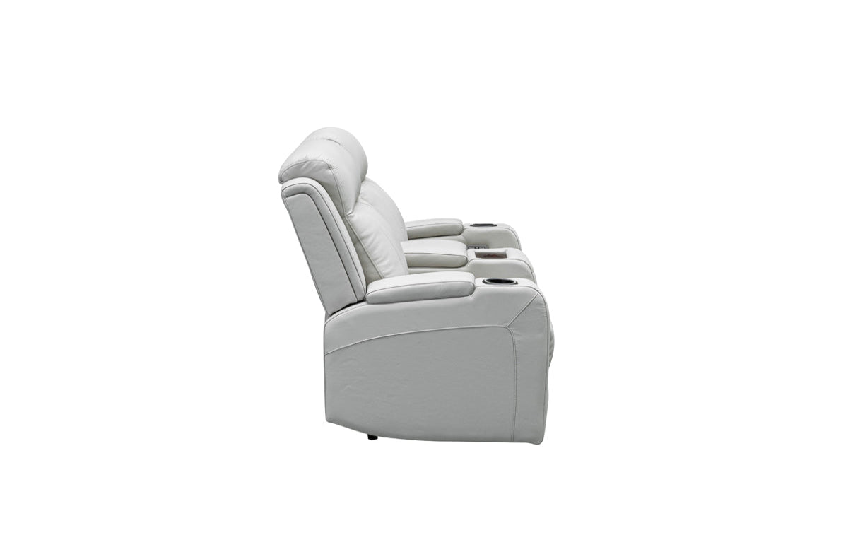 Louise Leather Recliner 1/2/3 Seat-(Grey / Black)