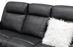 Louise Leather Recliner 1/2/3 Seat-(Grey / Black)
