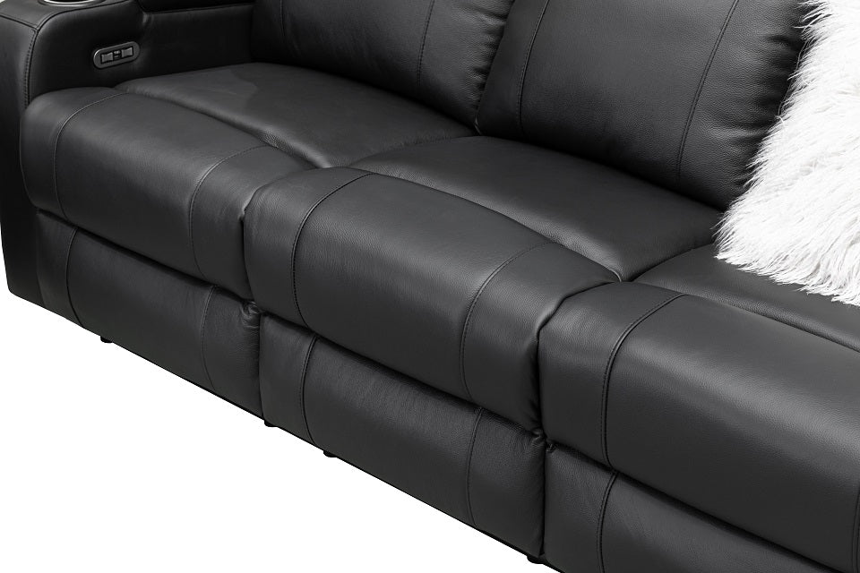 Louise Leather 3 Seat Electric Recliner