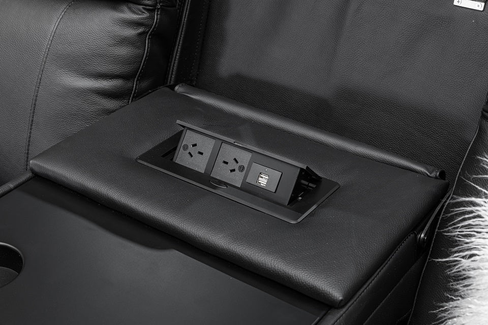 Louise Leather 3 Seat Electric Recliner