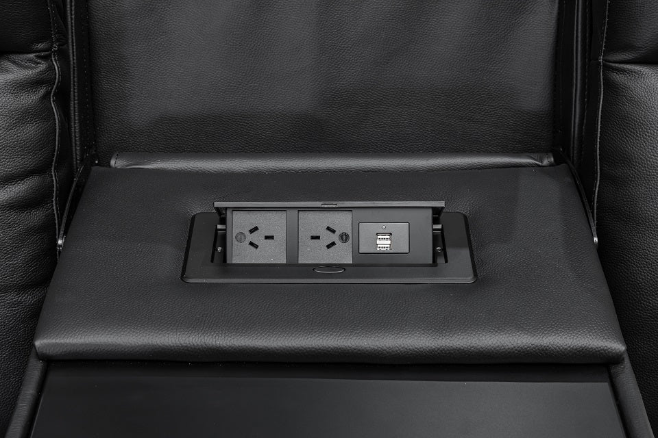 Louise Leather 3 Seat Electric Recliner