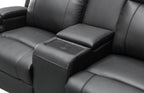 Louise Leather Recliner 1/2/3 Seat-(Grey / Black)