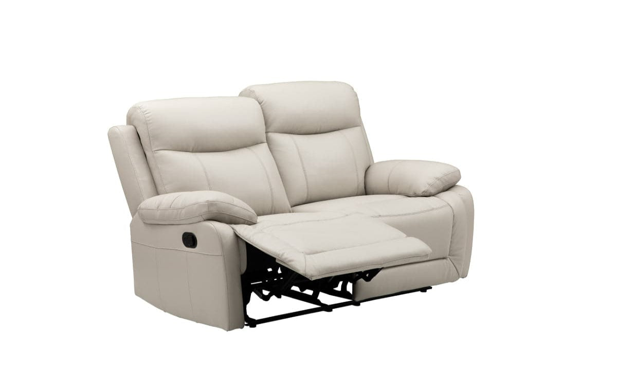 Scott Leather Recliner 1/2/3 Seat-(Black/Grey)