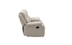 Scott Leather Recliner 1/2/3 Seat-(Black/Grey)