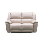 Owen Fabric 2 Seater Electric Recliner (Black / Bone)