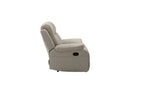 Scott Leather Recliner 1/2/3 Seat-(Black/Grey)