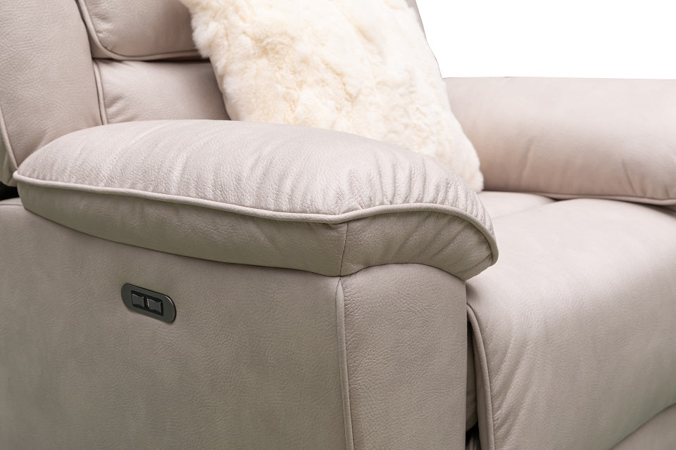 Owen Fabric 3 Seat Electric Recliner