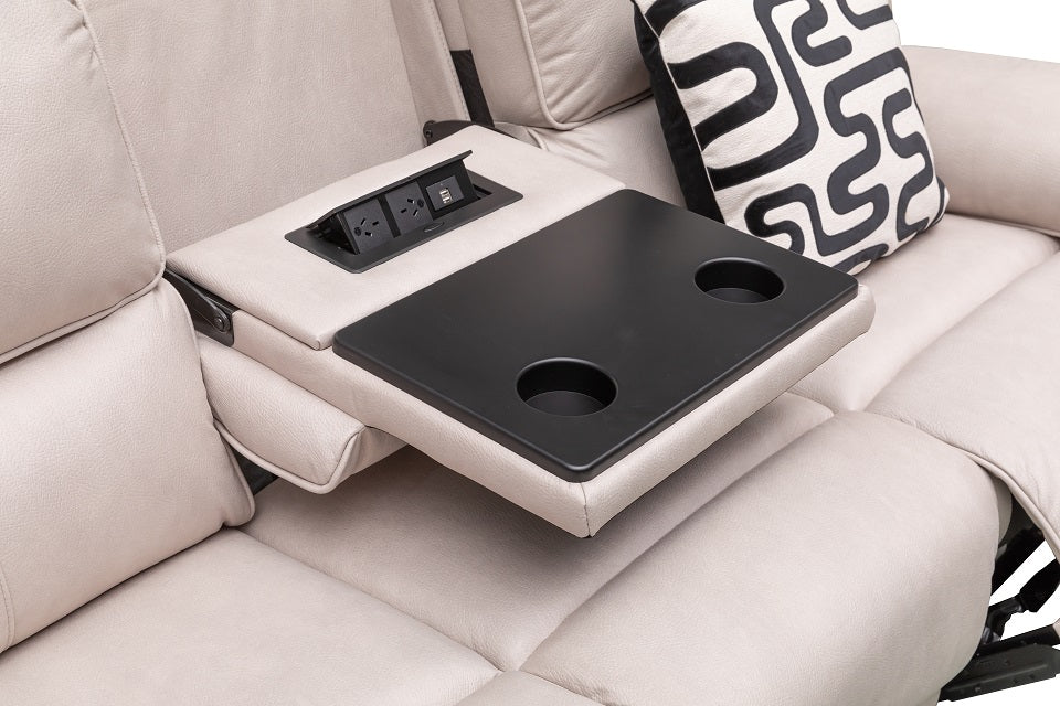 Owen Fabric 3 Seat Electric Recliner