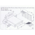 Empire With Gaslift Storage Base With 1 Drawer（Rustic Ash）