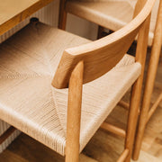 Ingrid Oak Cord Upholstered Dining Chair