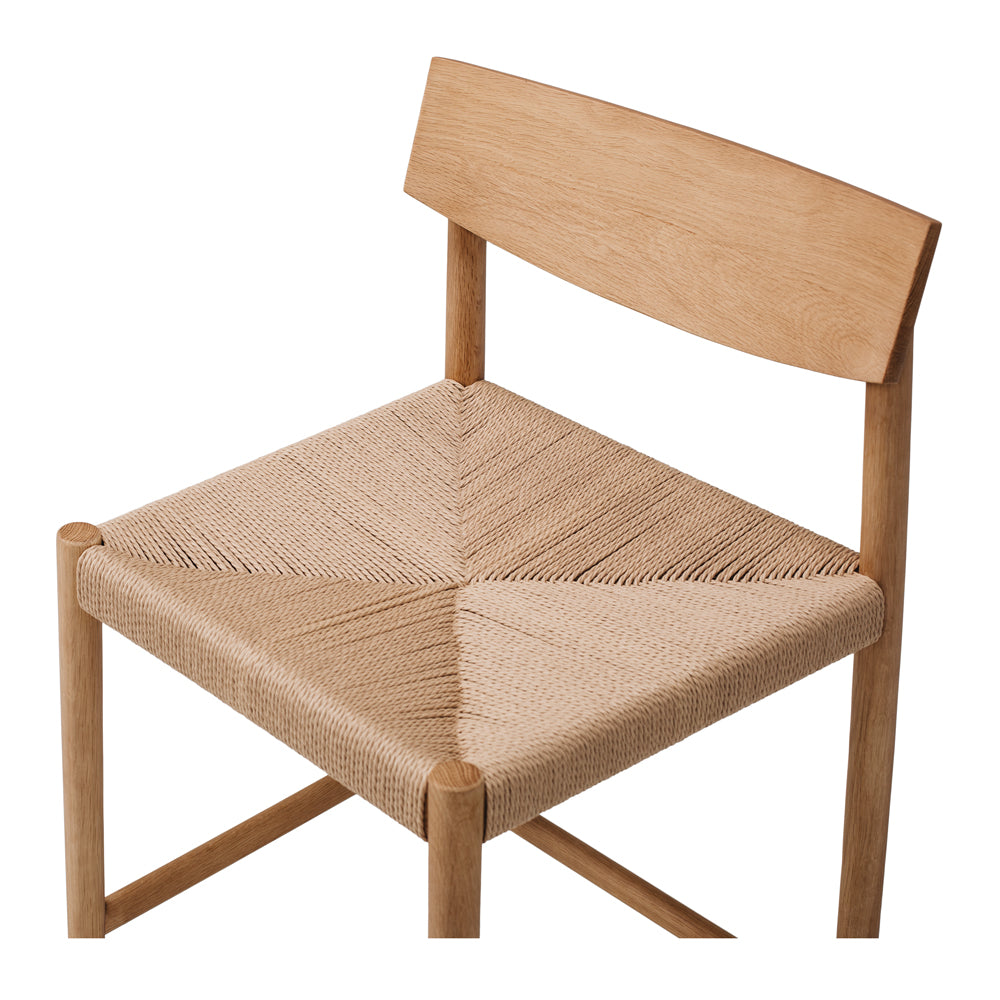 Ingrid Oak Cord Upholstered Dining Chair