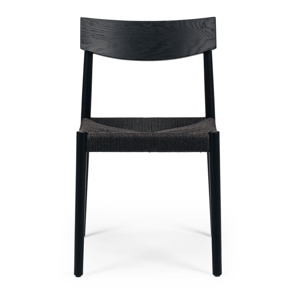Ingrid Oak Cord Upholstered Dining Chair