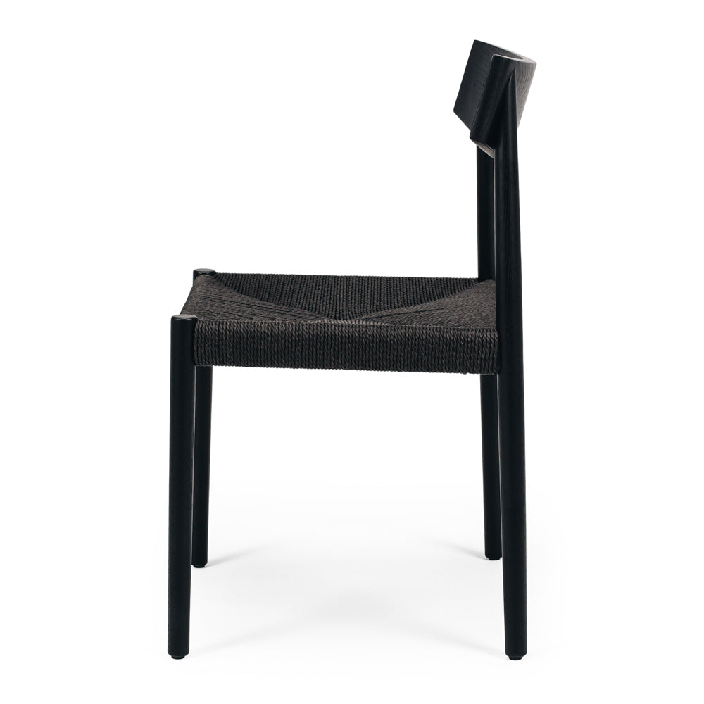 Ingrid Oak Cord Upholstered Dining Chair