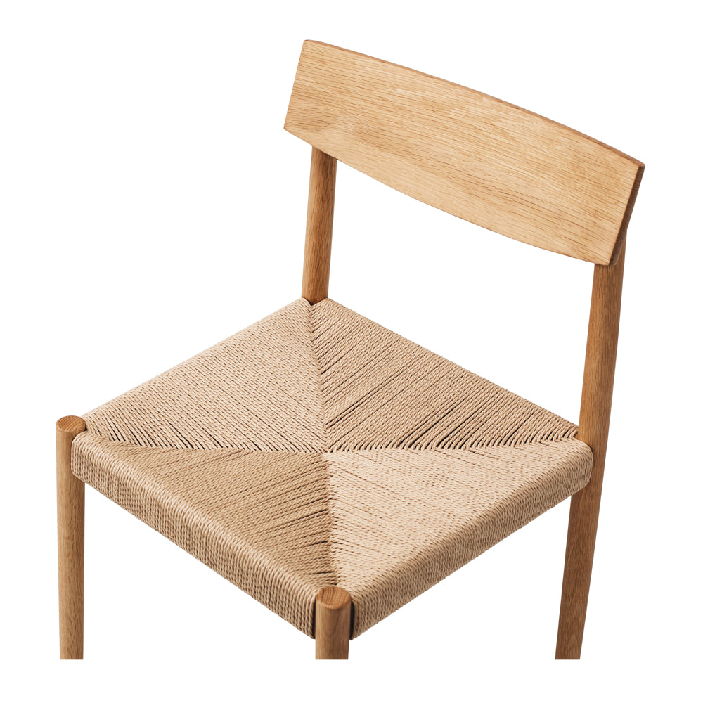 Ingrid Oak Cord Upholstered Dining Chair