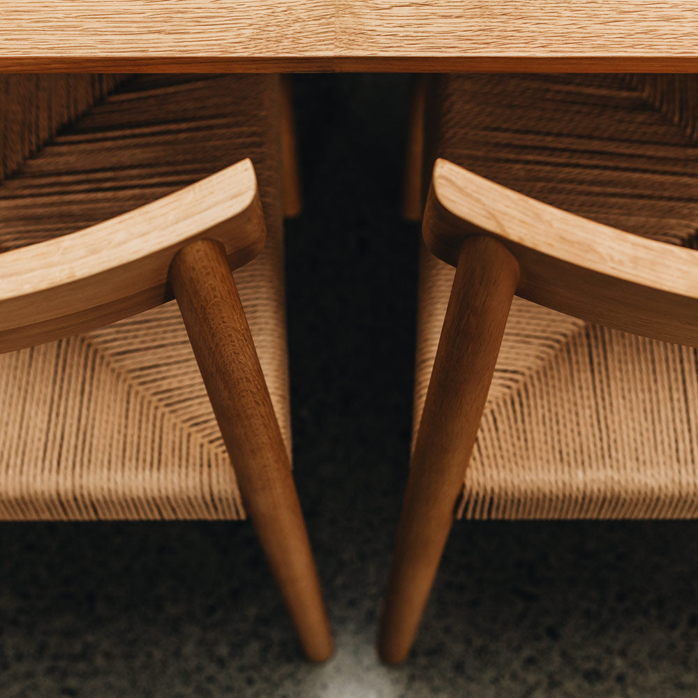 Ingrid Oak Cord Upholstered Dining Chair