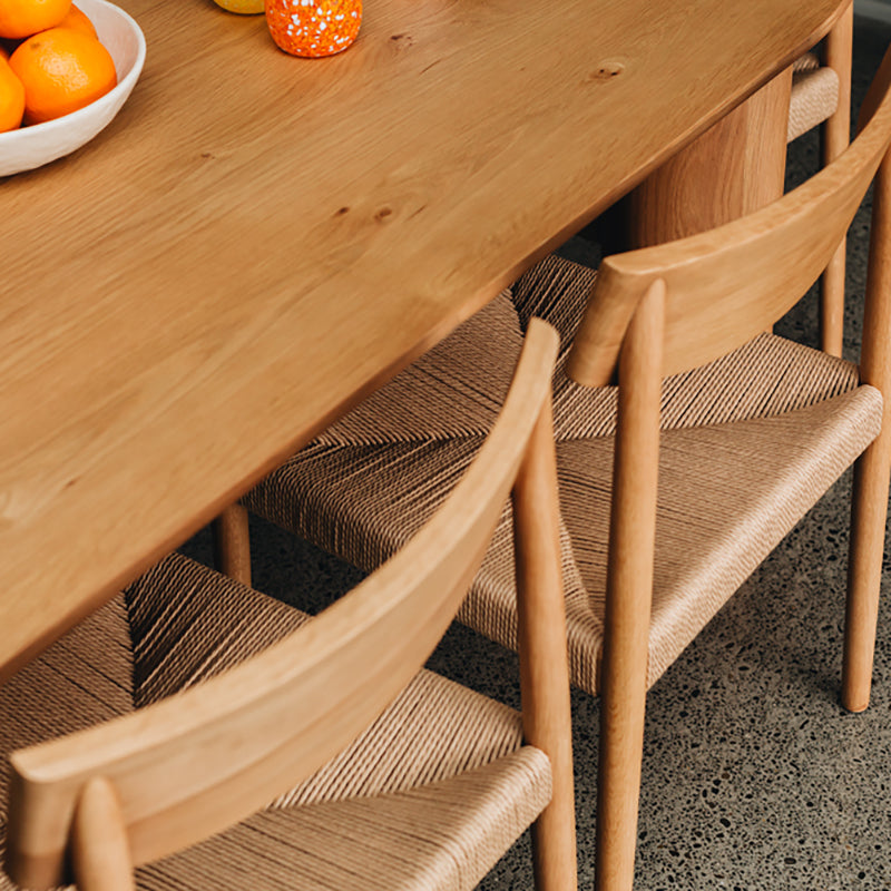 Ingrid Oak Cord Upholstered Dining Chair