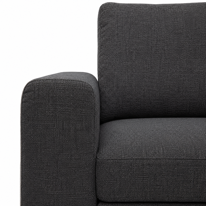 James Fabric Sofa Bed with USB-A/C Charger Charcoal