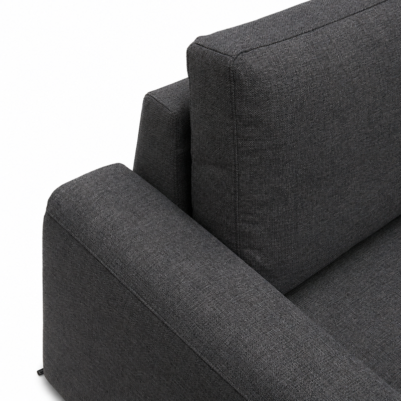James Fabric Sofa Bed with USB-A/C Charger Charcoal