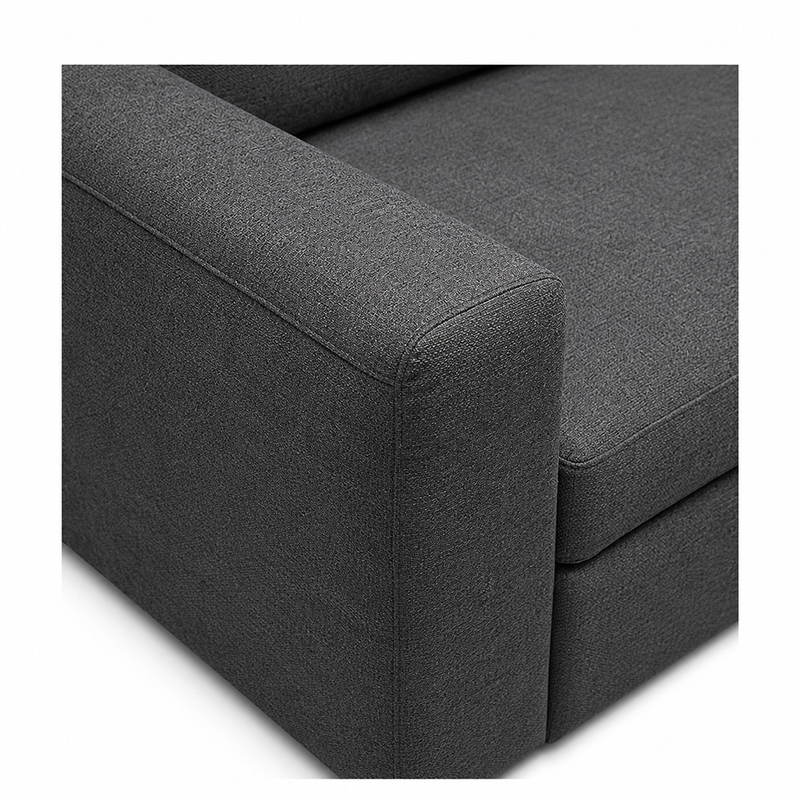 James Fabric Sofa Bed with USB-A/C Charger Charcoal