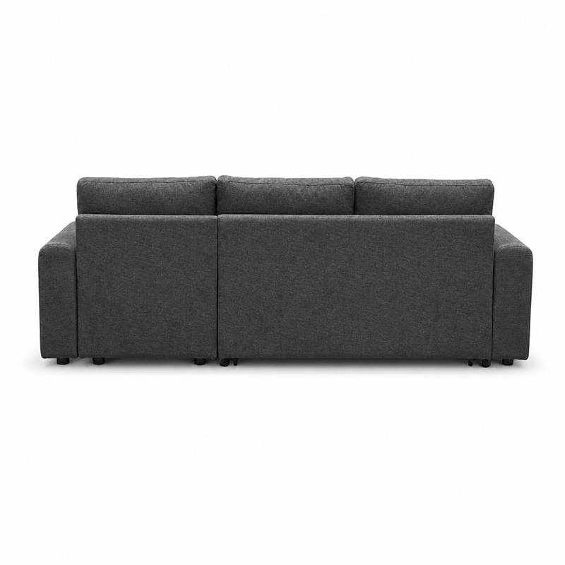 James Fabric Sofa Bed with USB-A/C Charger Charcoal