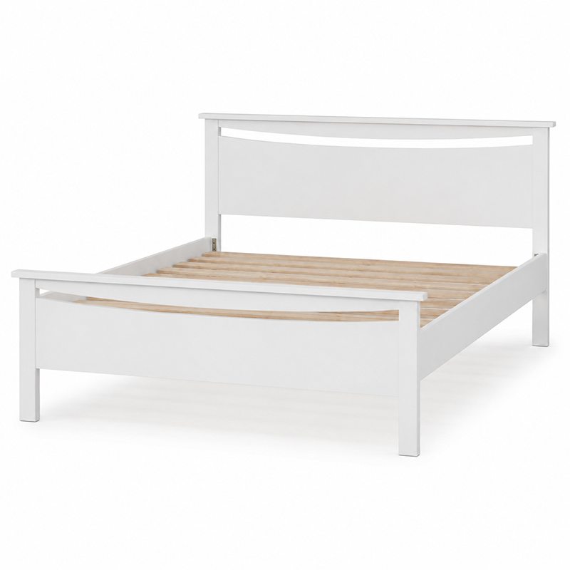 Joanna Bed Frame (White / Beige)