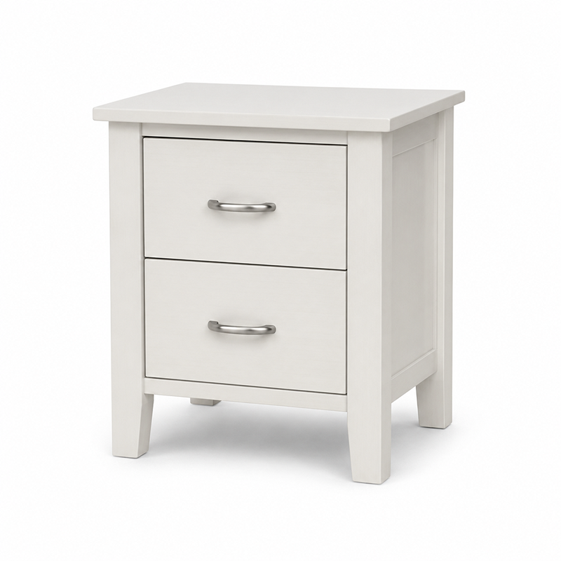 Joanna Bedroom Suite 4 Pieces (King Single Set) (White / Beige)