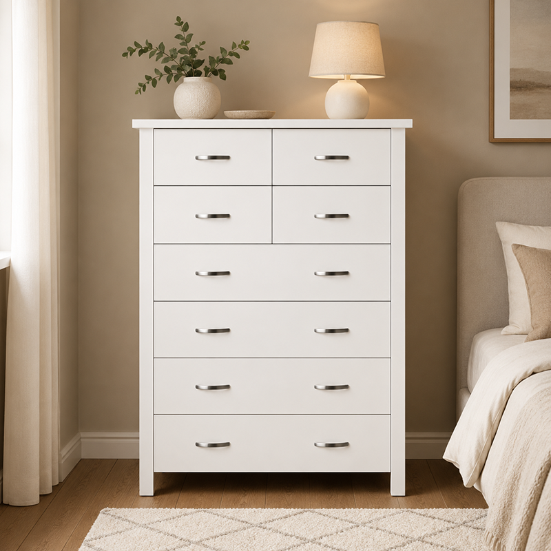 Joanna Tallboy (White / Beige)