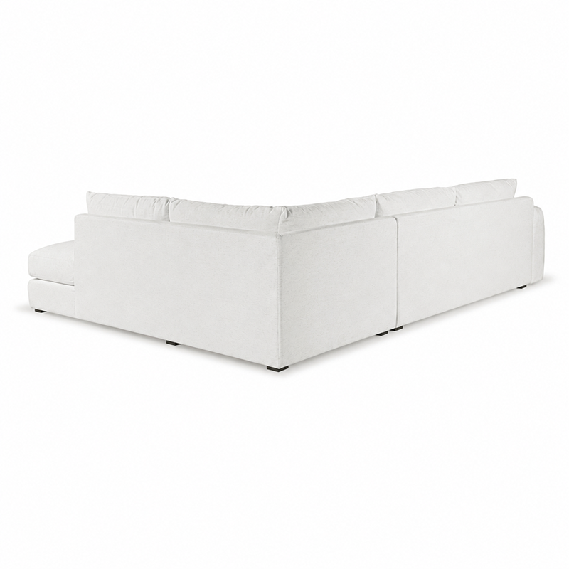 Juno Corner Open End Sofa RHF W320cm (Speckle White)