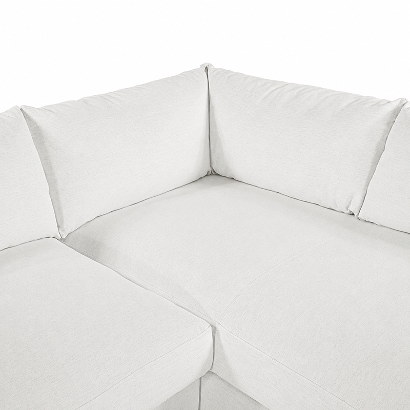 Juno Corner Open End Sofa RHF W320cm (Speckle White)