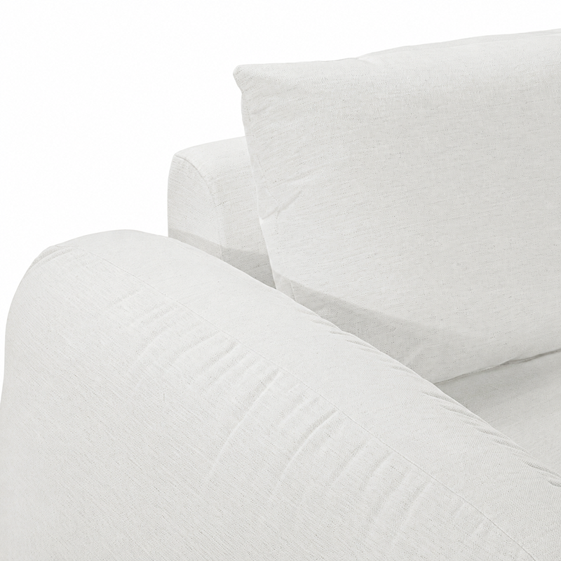 Juno Corner Open End Sofa RHF W320cm (Speckle White)