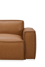 Kavana Leather 3 Seat Chaise Lounge