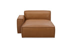 Kavana Leather 3 Seat Chaise Lounge