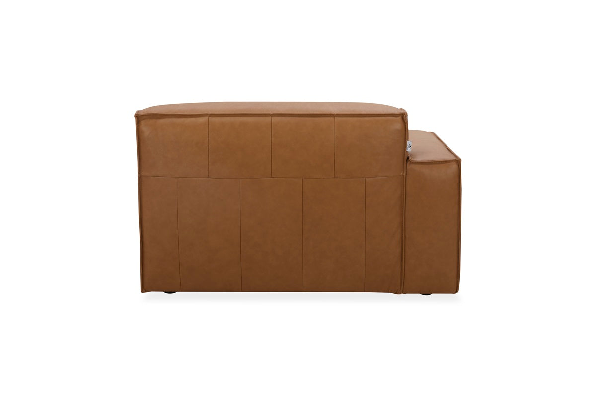 Kavana Leather 3 Seat Chaise Lounge