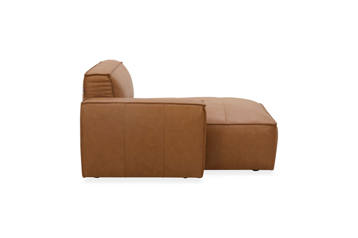 Kavana Leather 3 Seat Chaise Lounge
